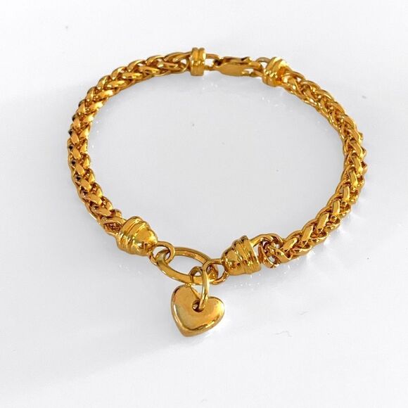 Gold Heart Charm Bracelet - Picture 4 of 4